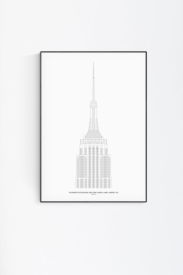 The Empire State Architectural Print - Feature