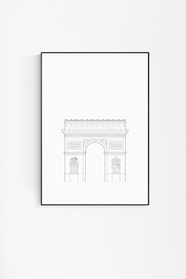 Arc de Triomphe drawing by Studio Romuu