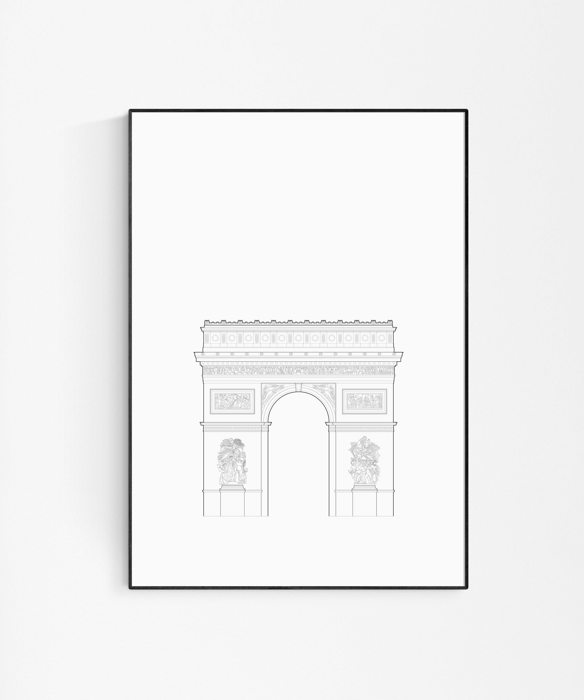 Arc de Triomphe line drawing