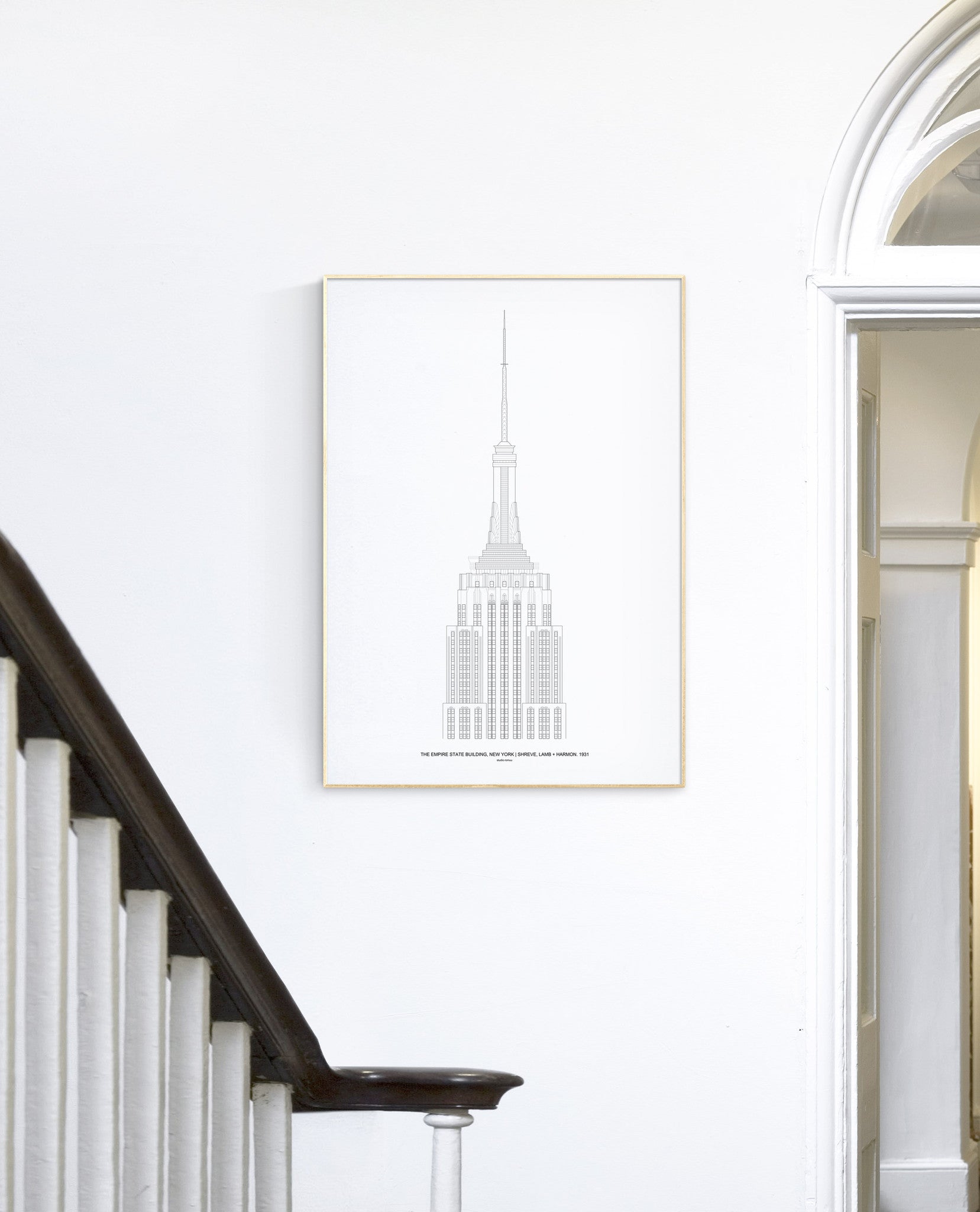 The Empire State Architectural Print - Interior