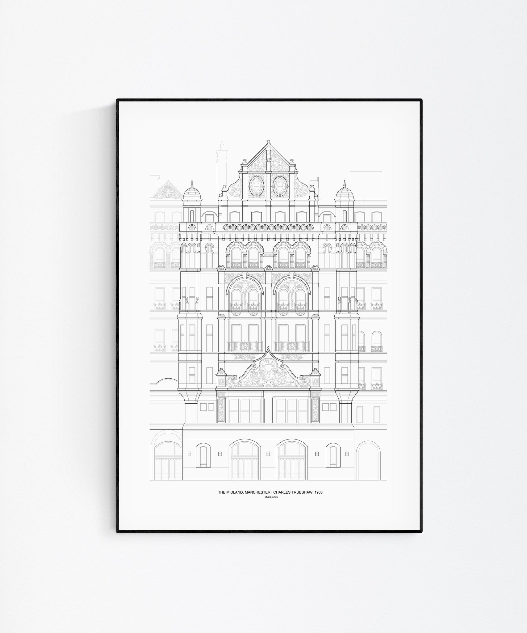The Midland Hotel Architecture Print - Wall Art