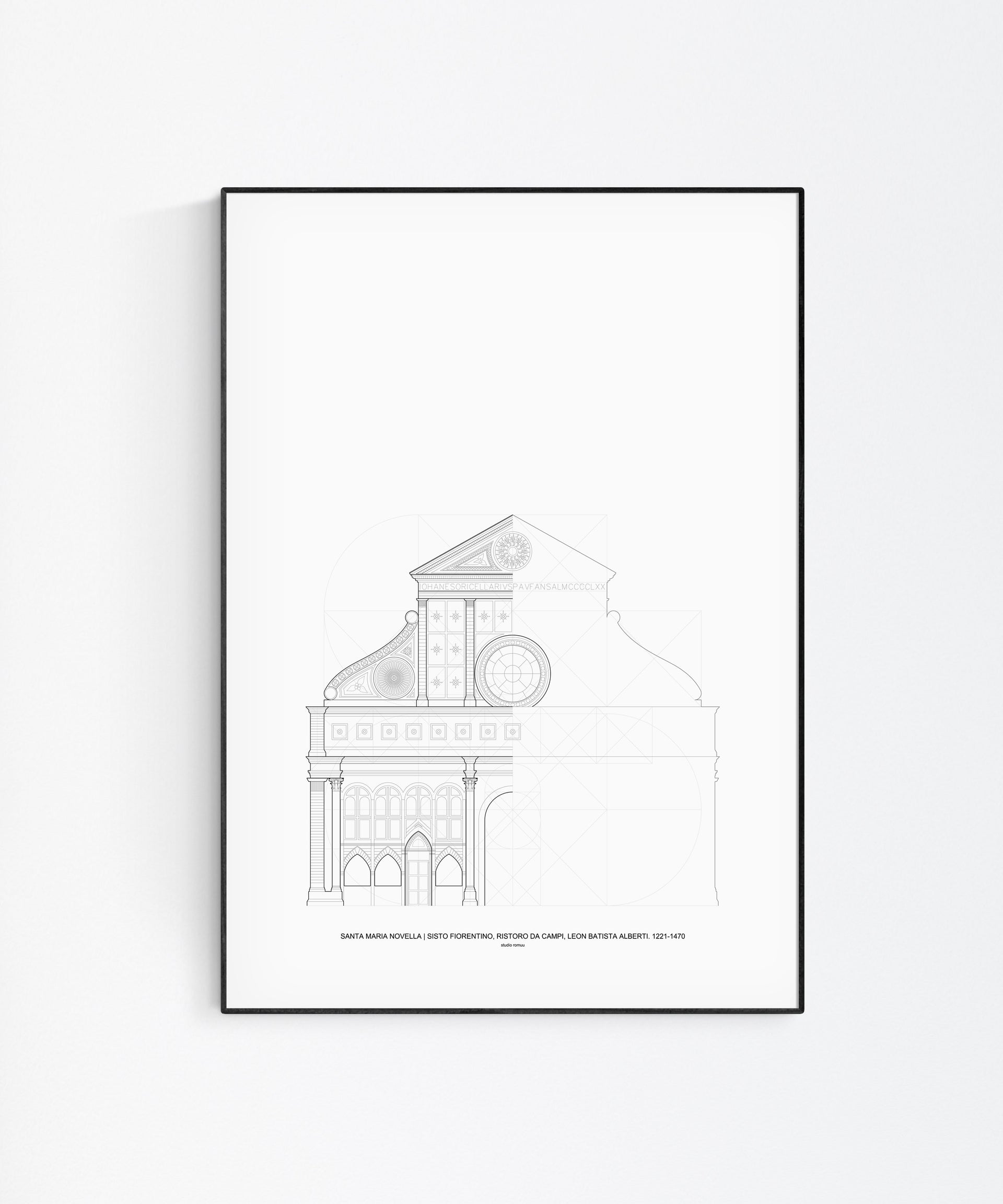 Santa Maria Novella_art print_studio romuu_wall art