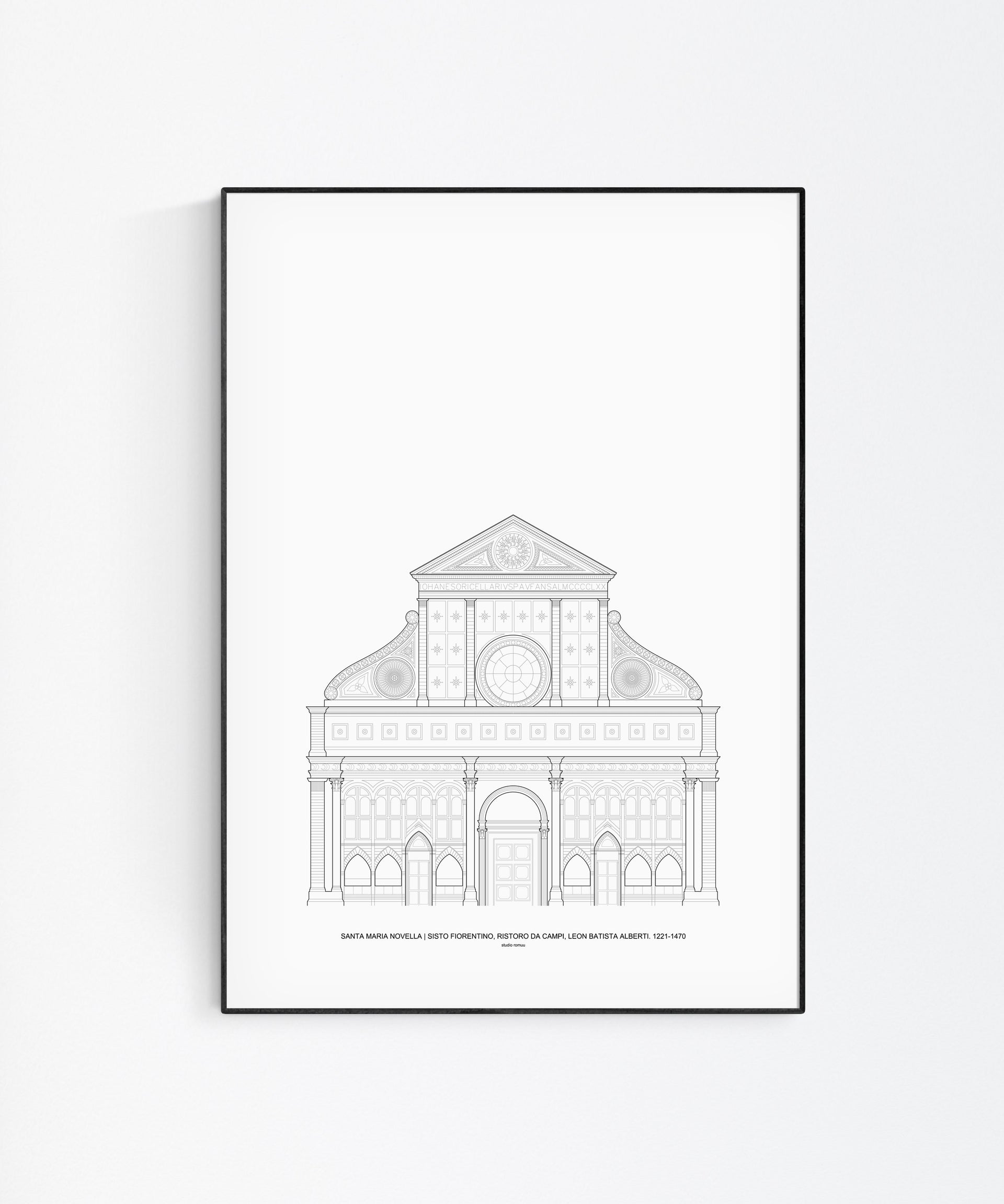 Santa Maria Novella_art print_studio romuu_wall art
