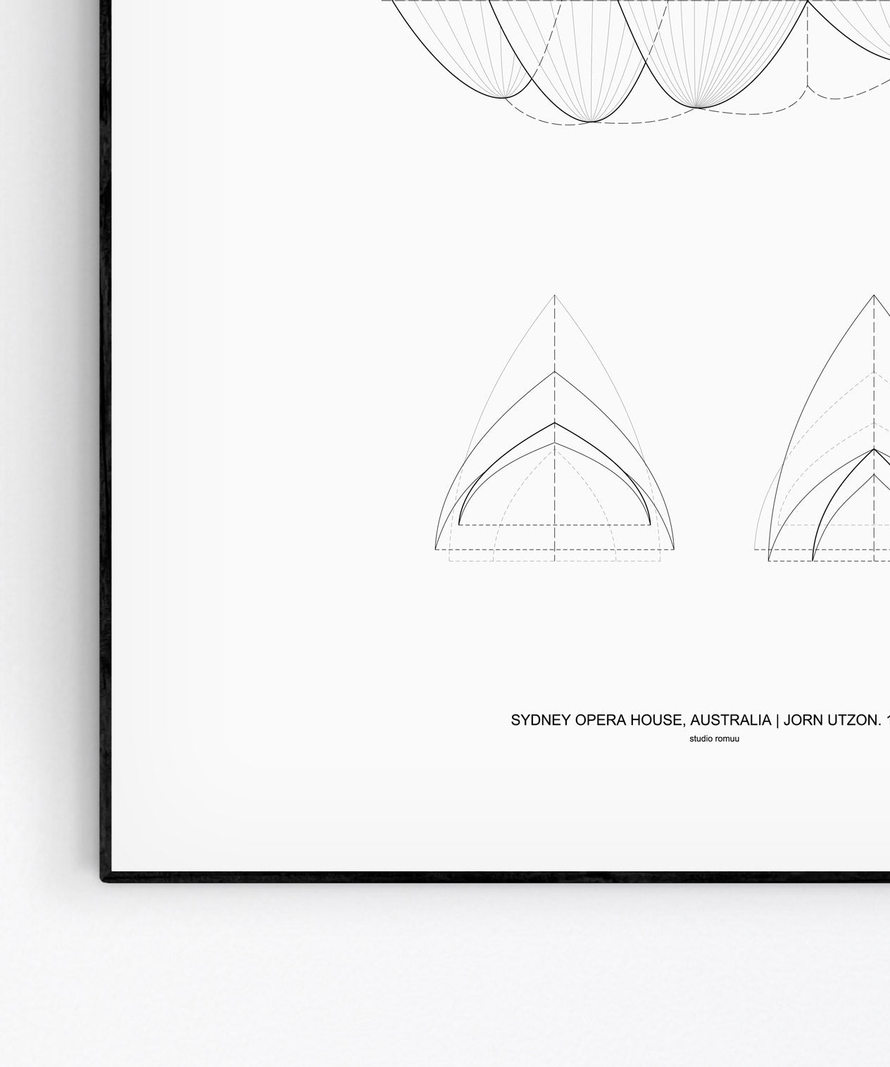 Sydney Opera House Architecture Print by Studio Romuu - detail