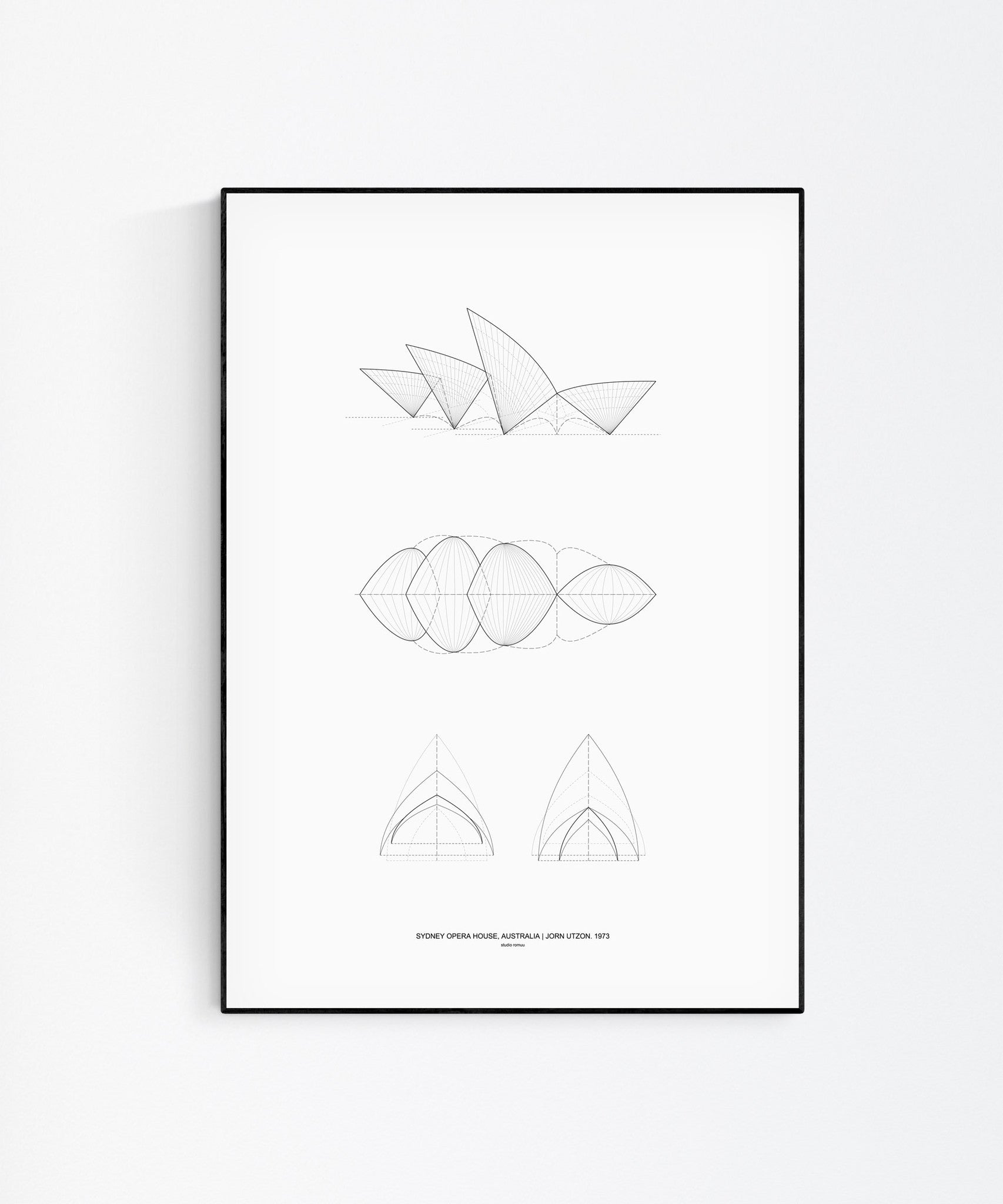 Sydney Opera House Architecture Print by Studio Romuu - Wall art